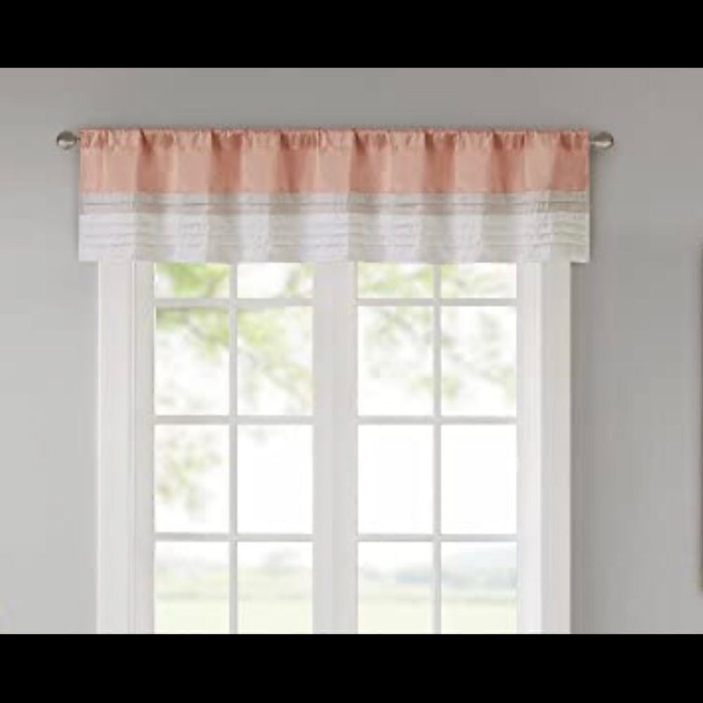 Rod Pocket Valance Window Curtain 50"x18", 1-Panel Pack